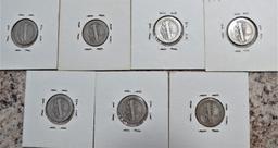 7 Mercury Dimes