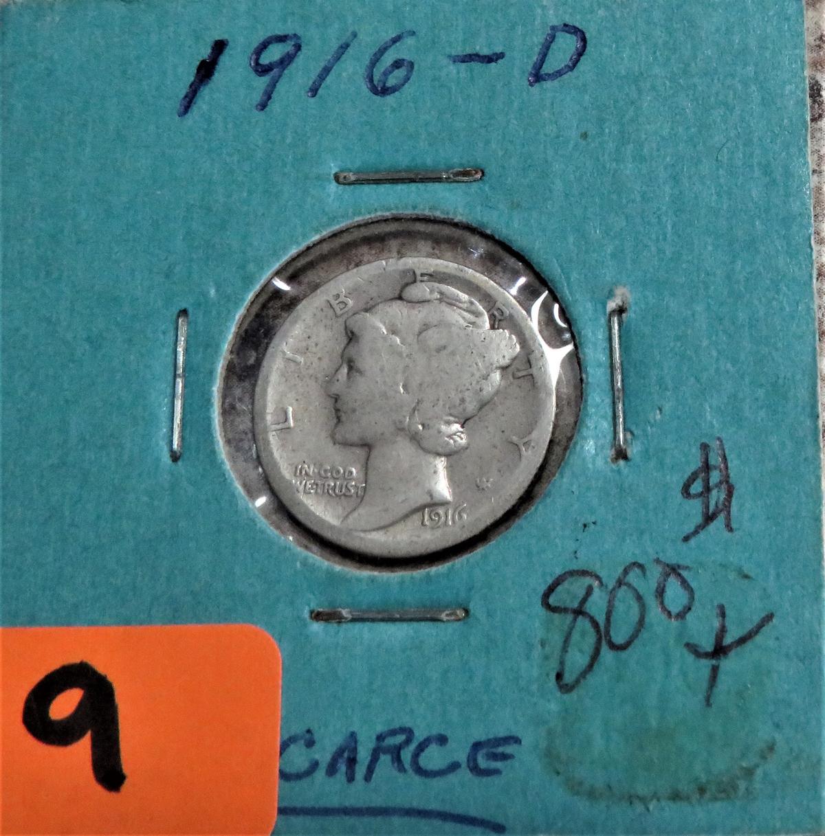 1916-D Mercury Dime