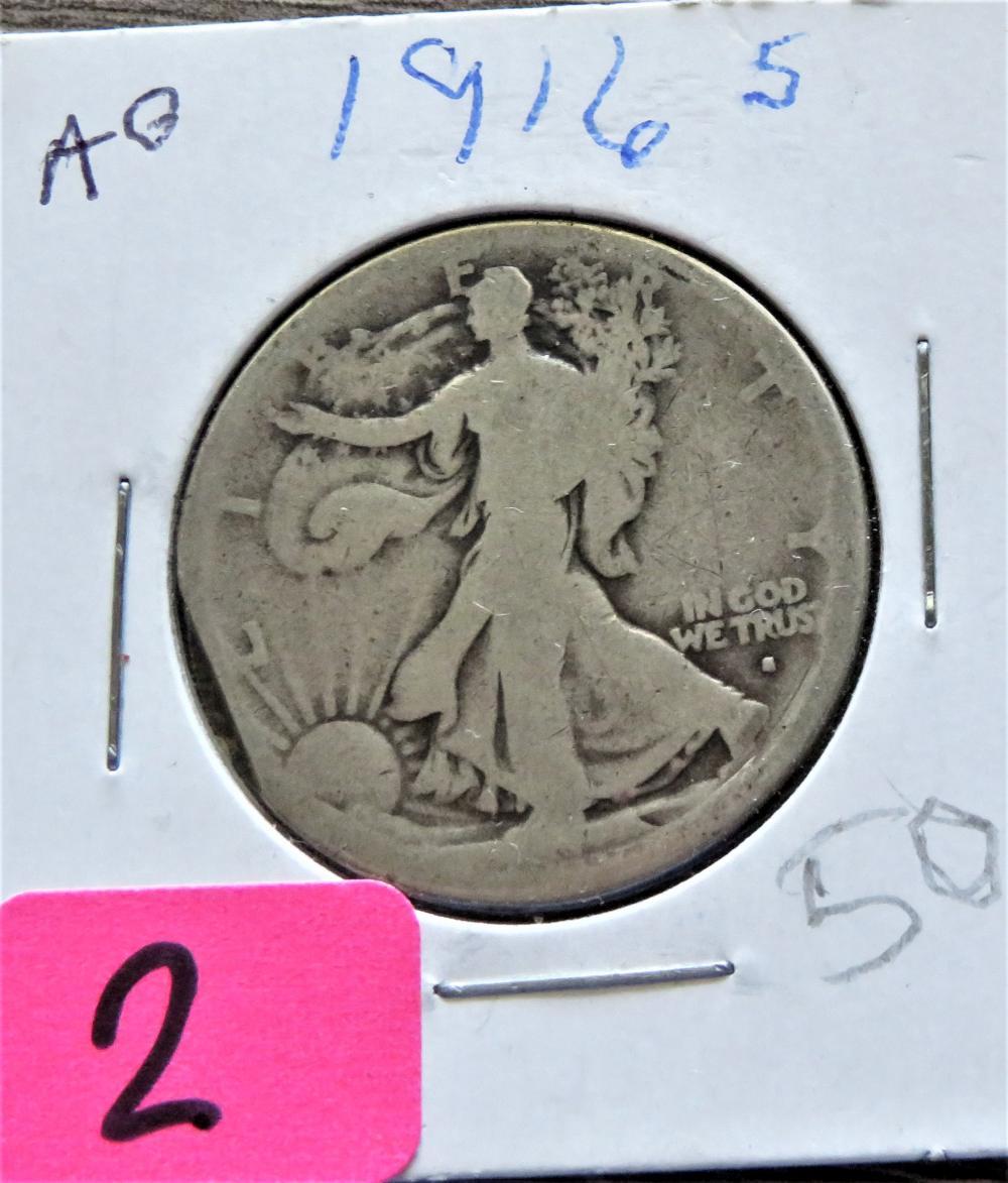 1916-S Walking Liberty Half