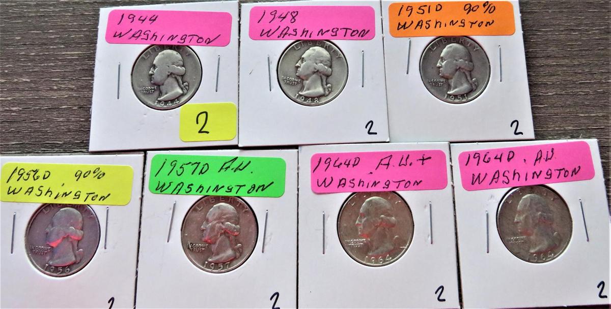 (7) Washington Quarters