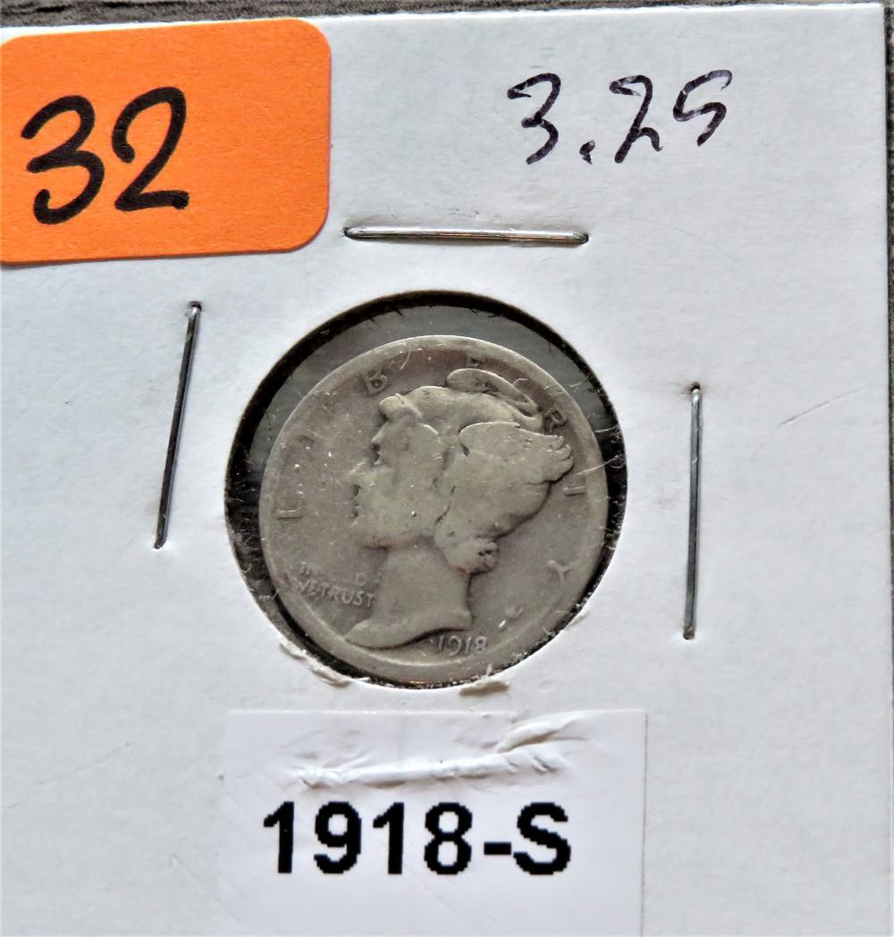 1918-S Mercury Dime