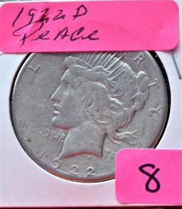 1922-D Peace Dollar