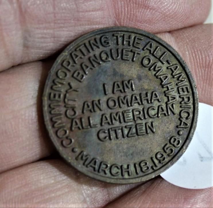 Copper 1958 Omaha All America City Token/Medal