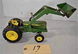 JD diecast tractor & loader