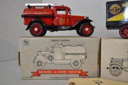 2  diecast auto banks ( 1 Ertl, 1 Liberty)W/boxes