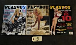 Playboy July 97 (Farrah Facet)Oct 97 (Big 10) Aug 97