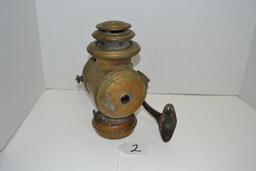 Brass automotive gas lamp