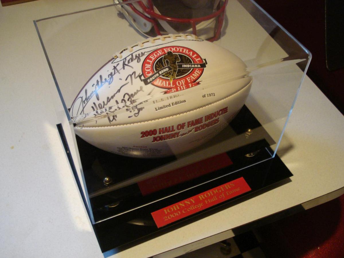 Johnny Rogers Heisman 2000 Hall of Fame Football autographed