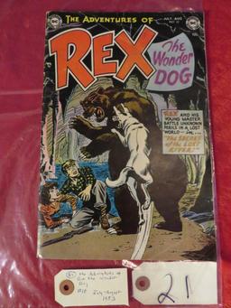 Adventure of rex the wonder dog #10 july august 1953