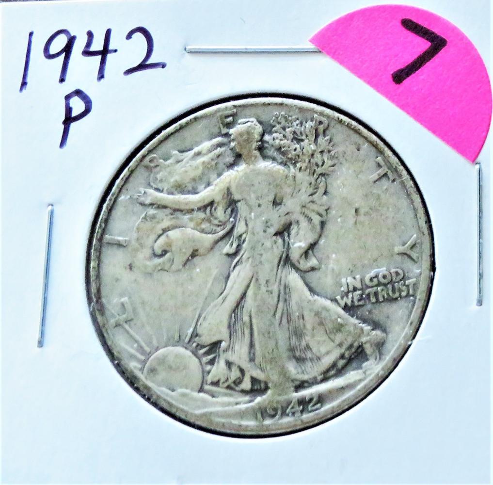 1942-P Walking Liberty Half Dollar