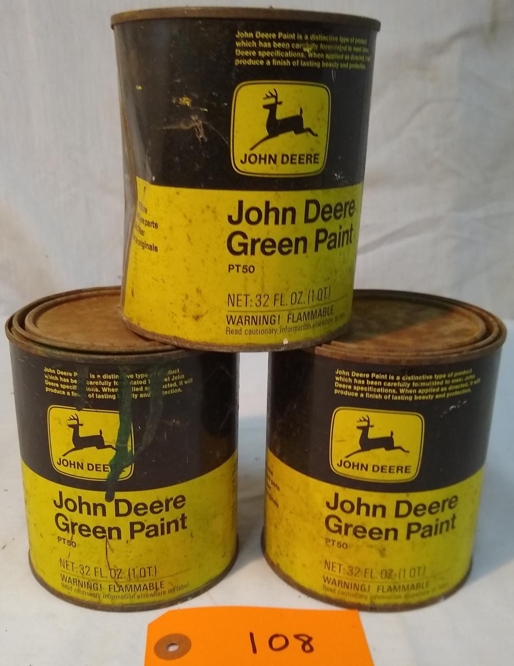 3 John Deere Paint Cans