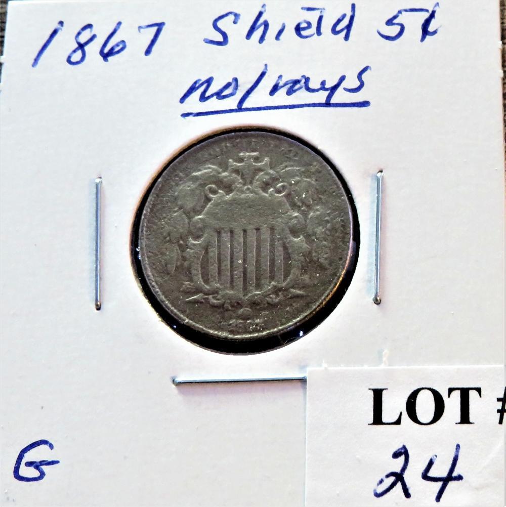 1867 Shield Nickel