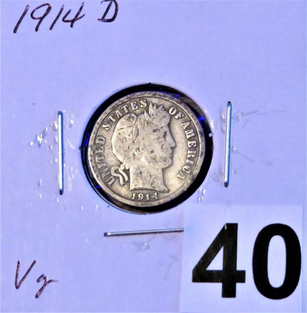 1914-D Barber Dime