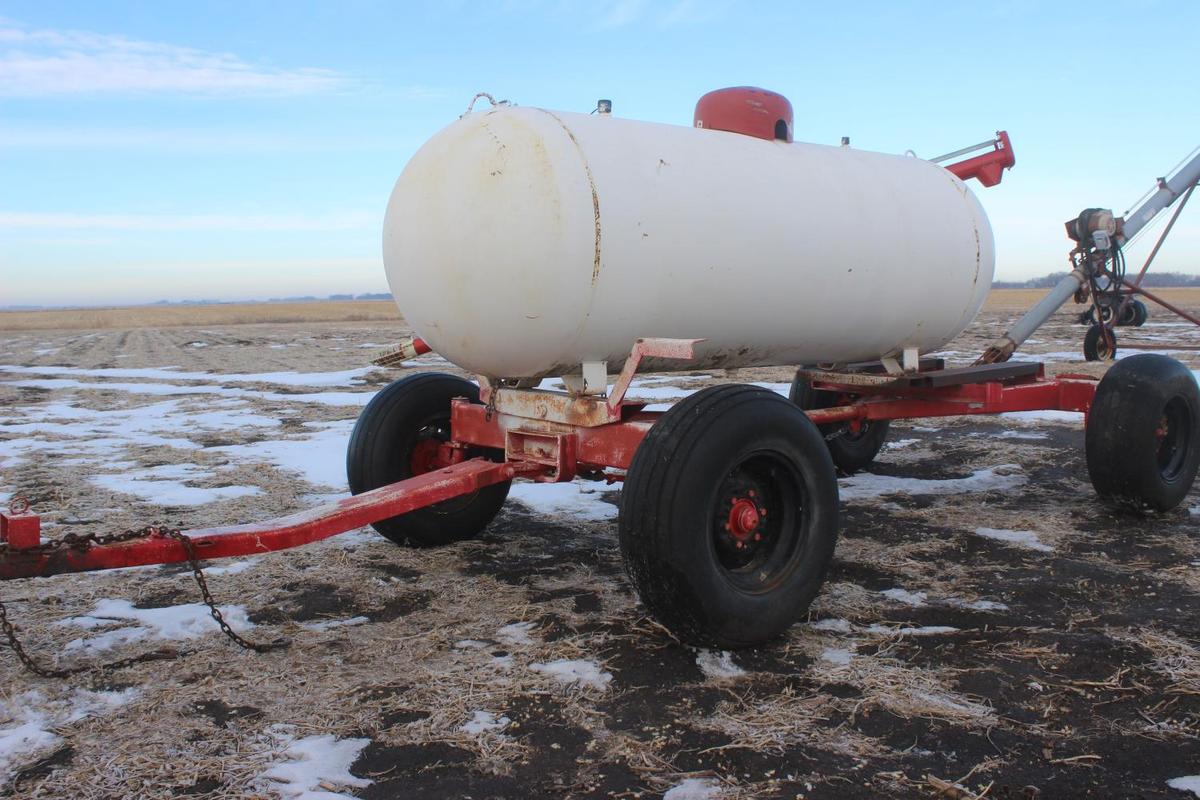 500 Gal. Propane Tank, 8 Ton Gear, 50% Full