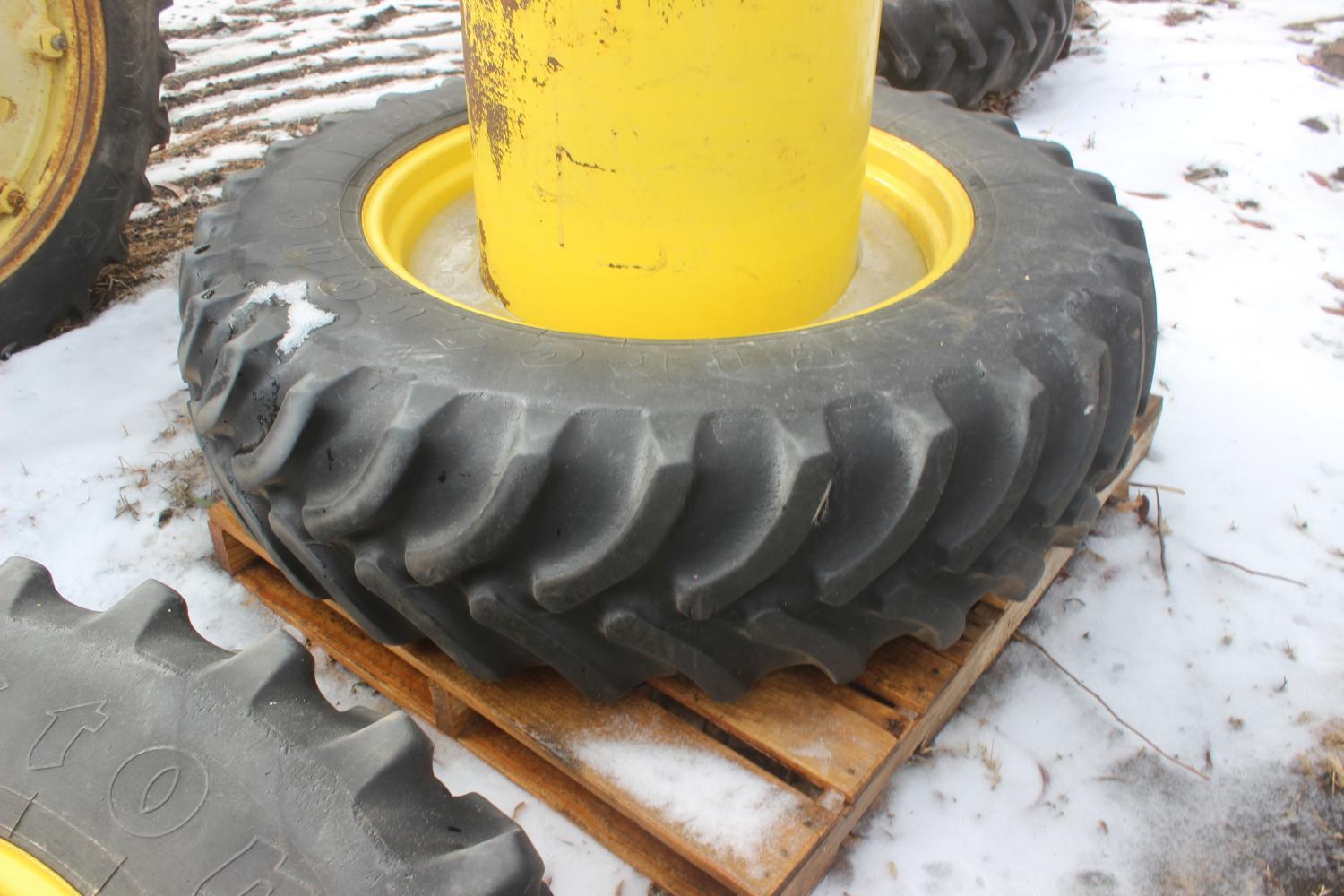 Firestone 14.9R34 Front Duals For 8000 Series Tractor.
