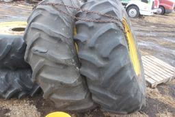 20.8-34 Goodyear Tires, On Double Bevel Rims