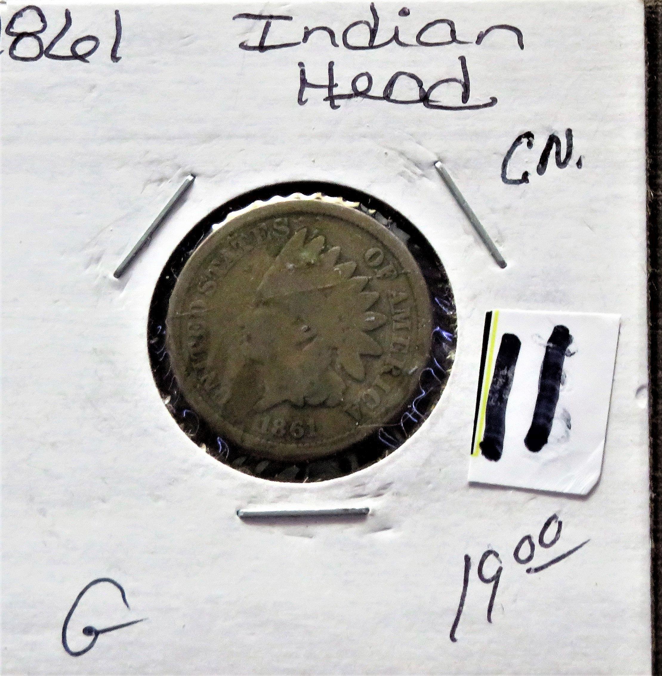 1861 Indian Head Cent