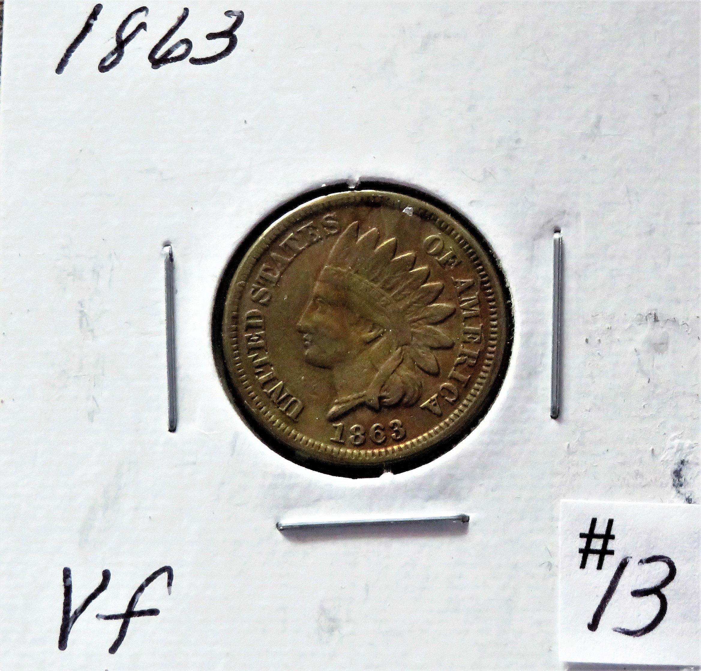 1863 Indian Head Cent