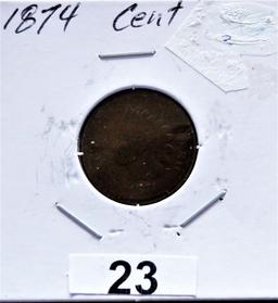 1874 Indian Head Cent