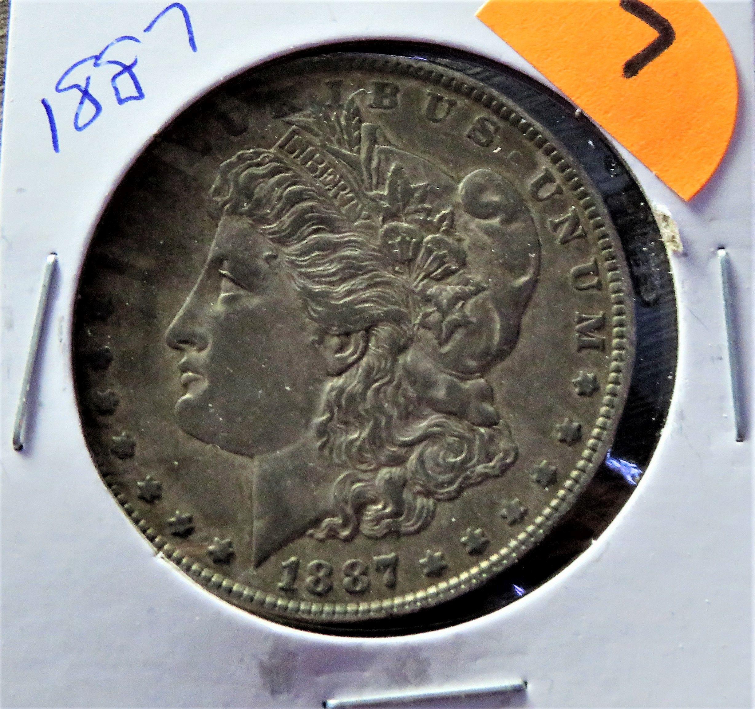 1887 Morgan Silver Dollar