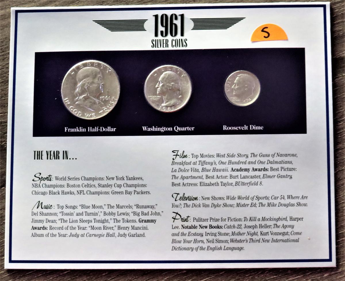 1961 Silver Coins