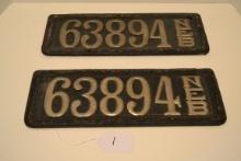 Leather license plates Nebraska