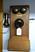 Wood wall phone