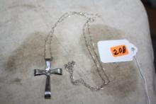 Sterling Southwest Dove Cross and Necklace