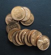 1958-D Uncirculated Roll of Wheat Pennies