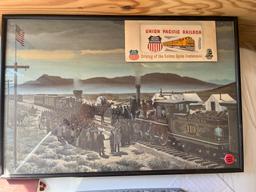 Vintage Union Pacific Railroad Picture and Event Tix
