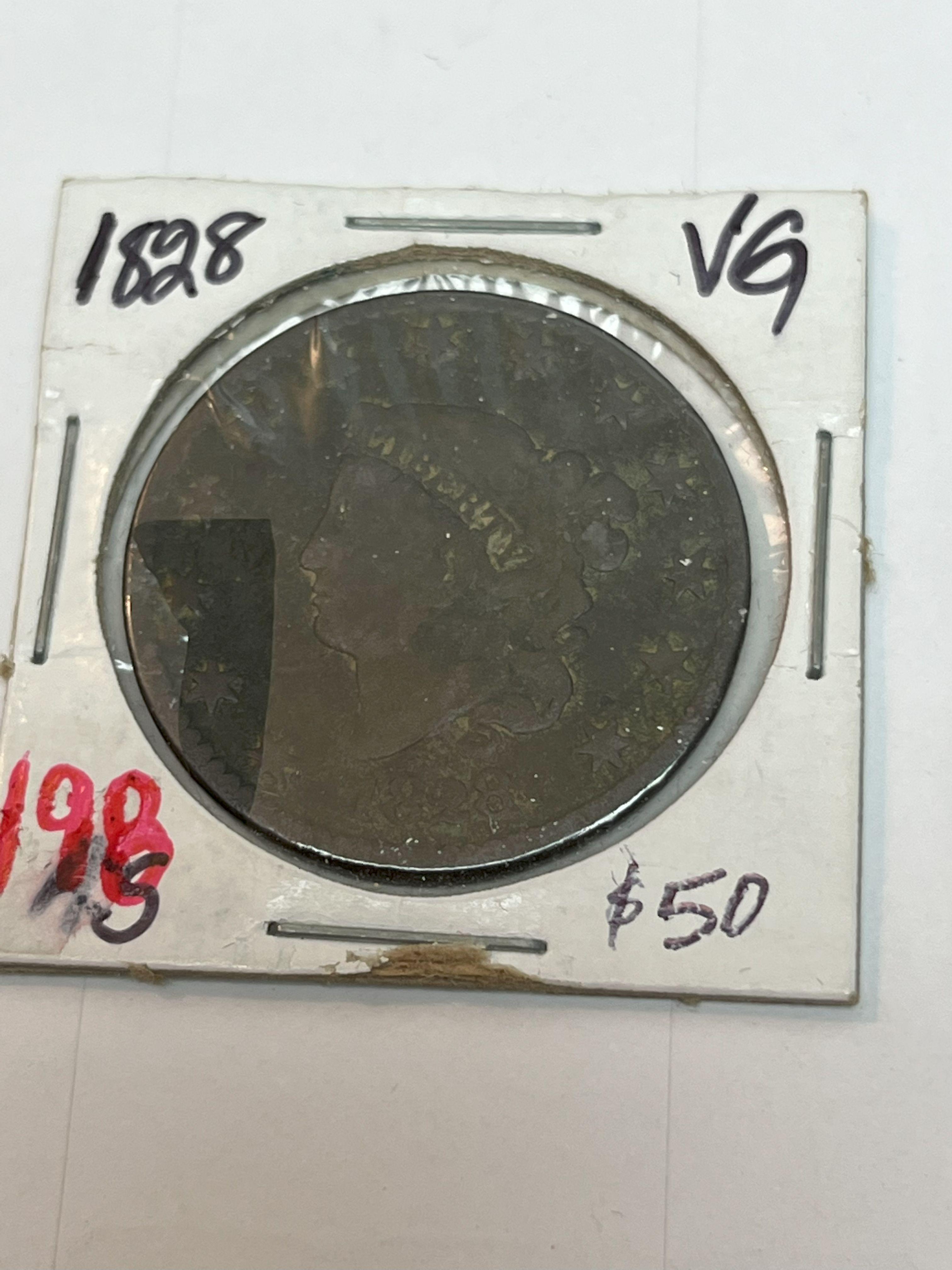 1828 Large Cent - VG