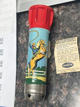 Roy Rogers and Trigger Flashlight Signal Siren NIB