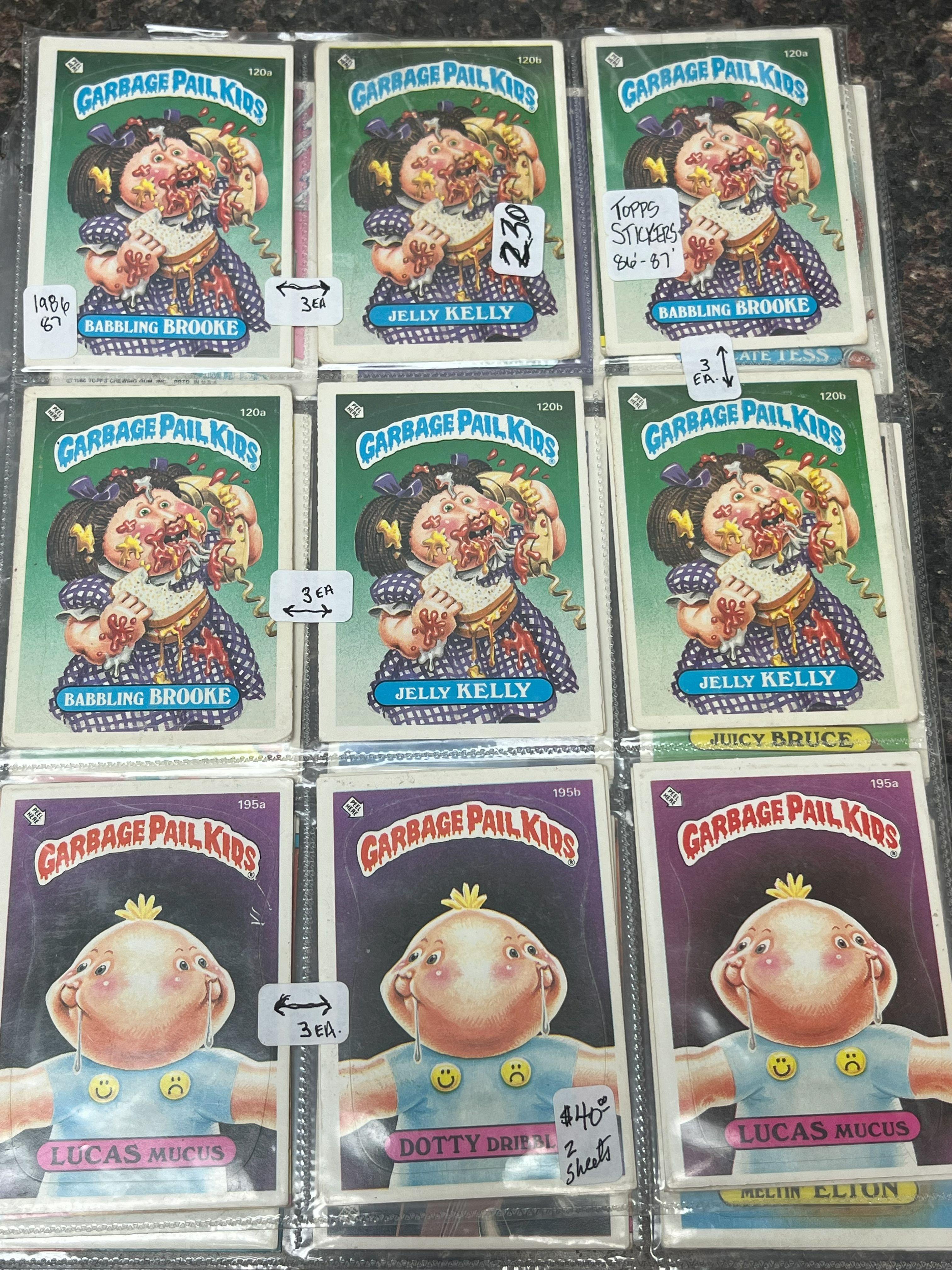 Garbage Pail Kids - 1986-87 - 36 Stickers