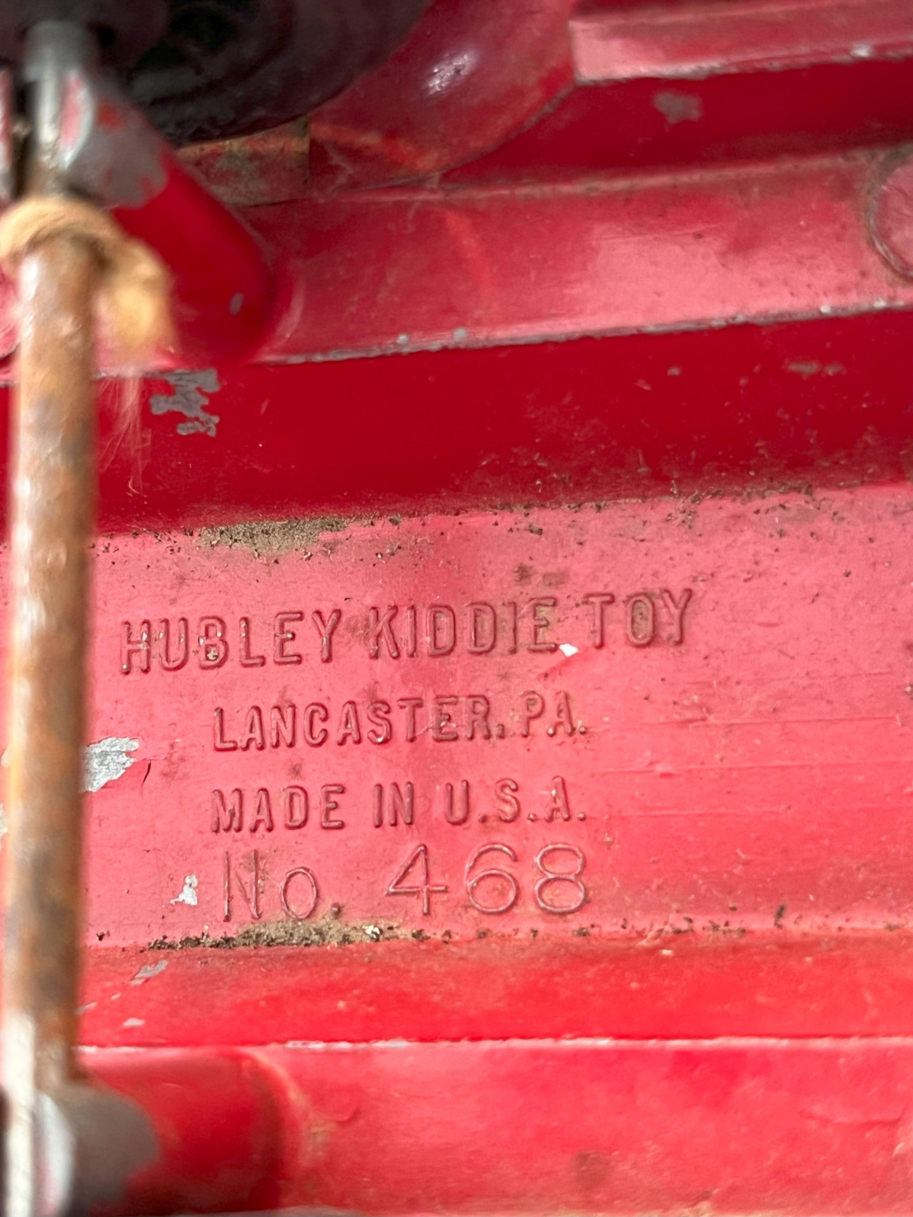 Hubley Toy Firetruck 1940s No. 468