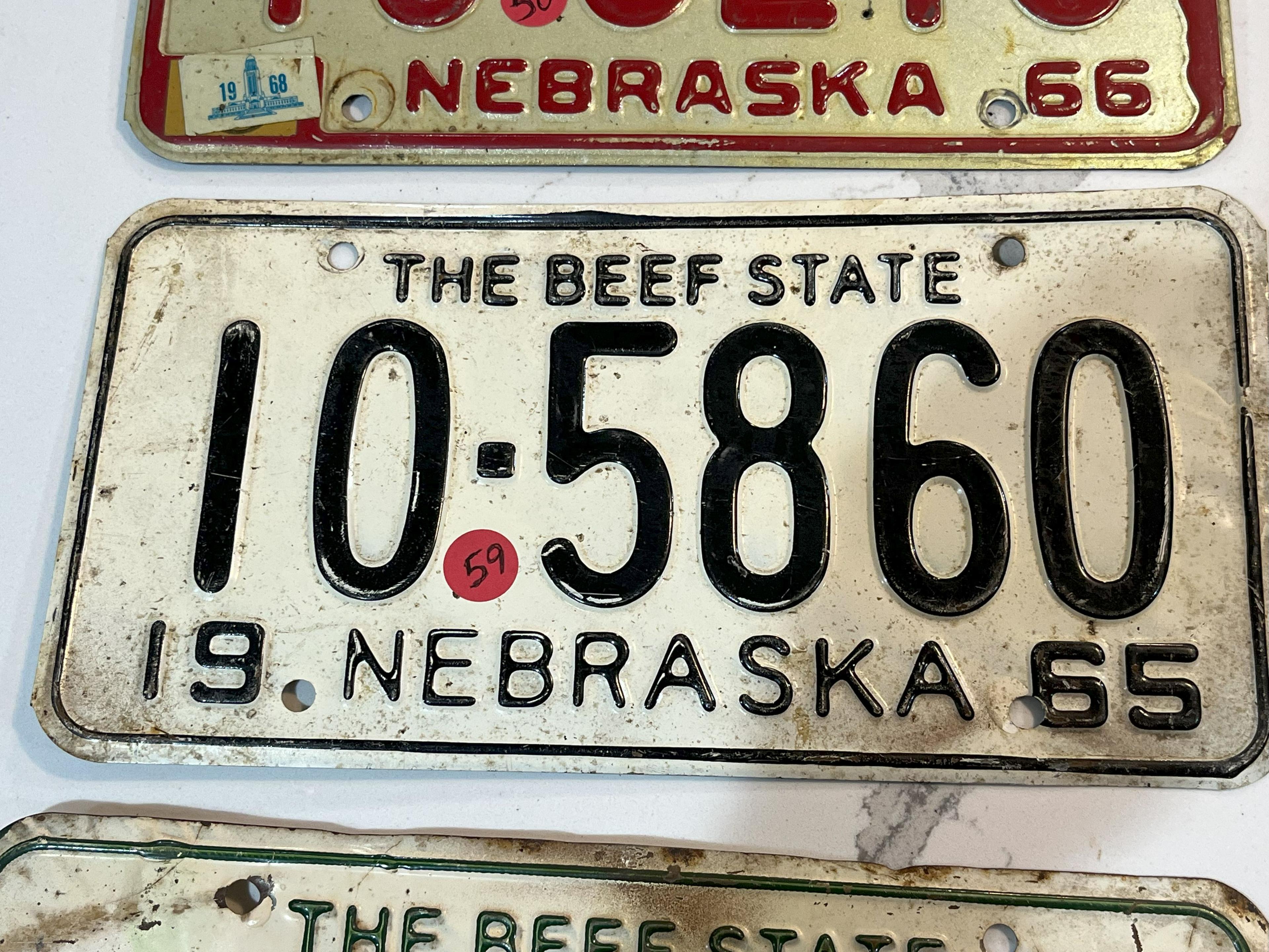 1965 Nebraska Beef State Plate