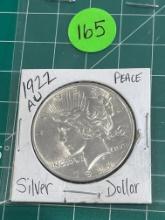 1922 AU Peace Silver Dollar