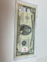 Miscut 1953A - $5 Silver Certificate