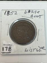 1852 Large Cent - Good