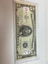 1953A $5 Silver Certificate