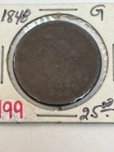 1848 Large Cent - G