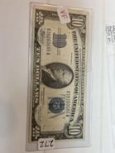 VF 1934 C Silver Certificate - $10 Bill