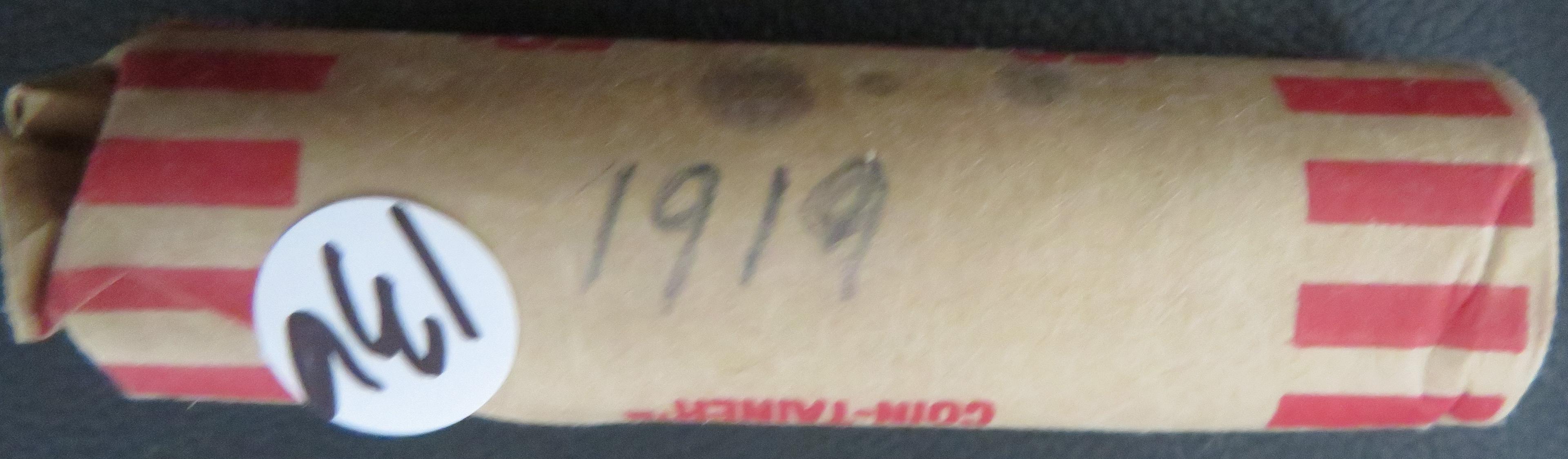 Roll of 1919 Lincoln Cents