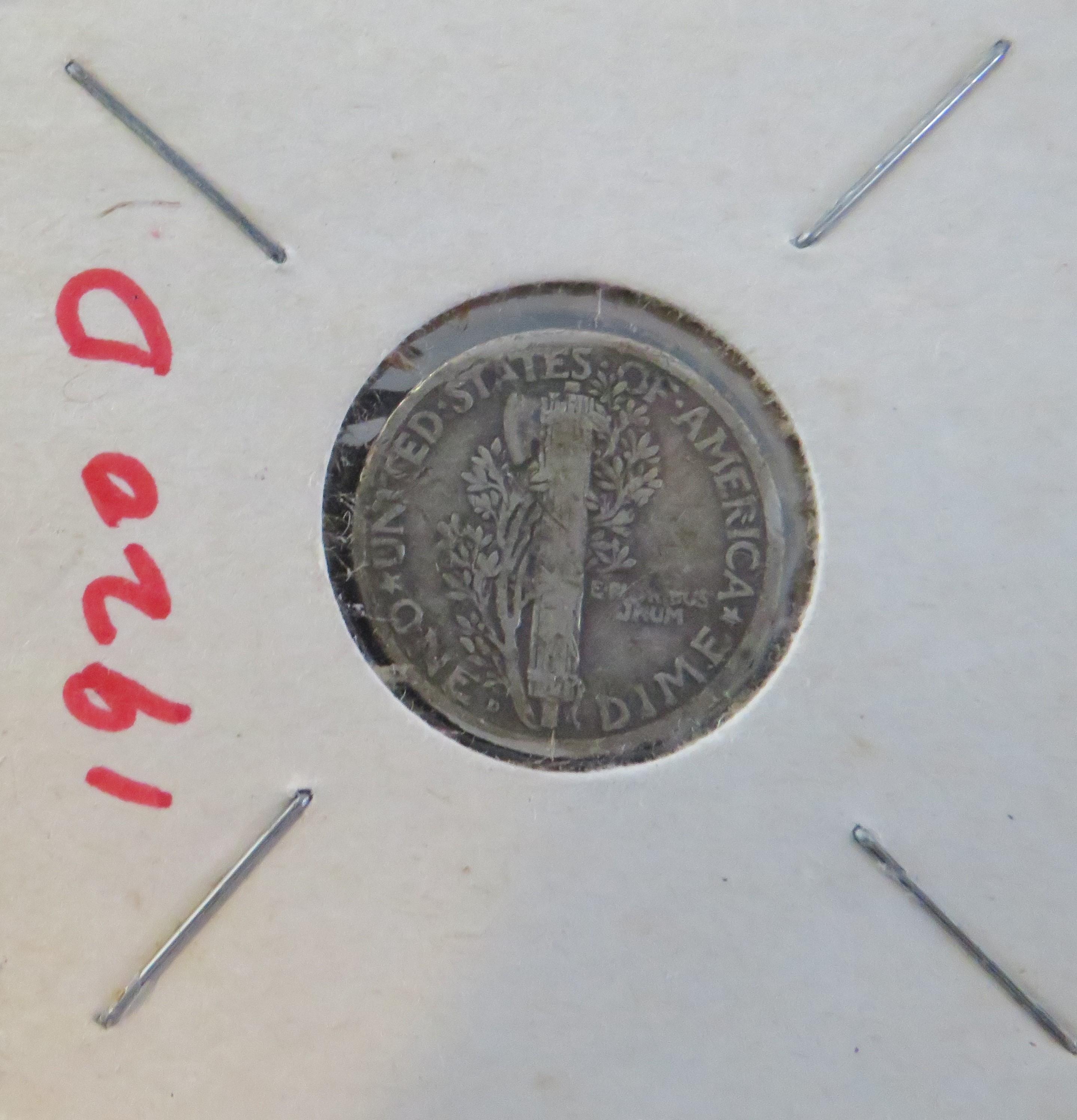 1920-D mercury Dime