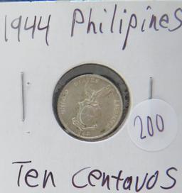 1944- Philppines Ten Centavos