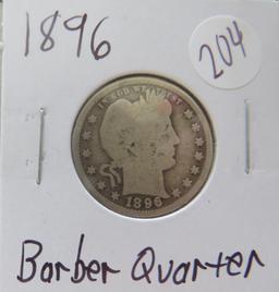 1896- Barber Quarter