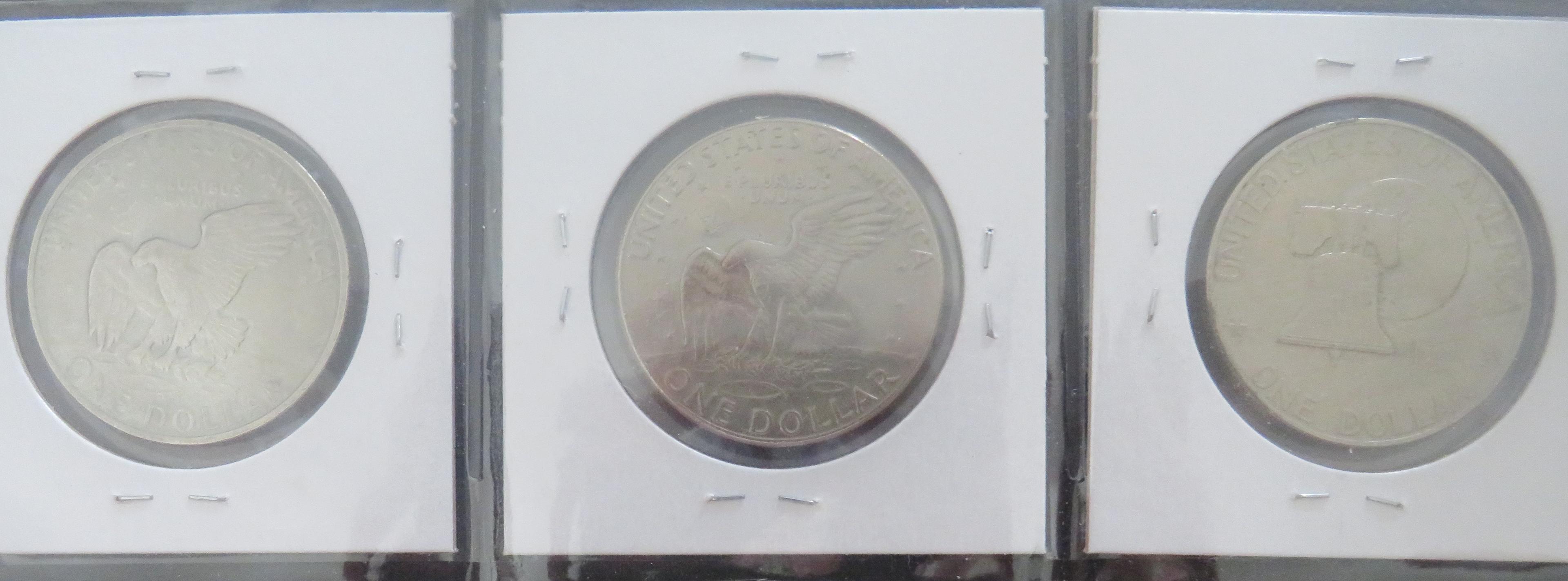 1971-D/ 1974-D/ 1976-P Eisenhower Dollars