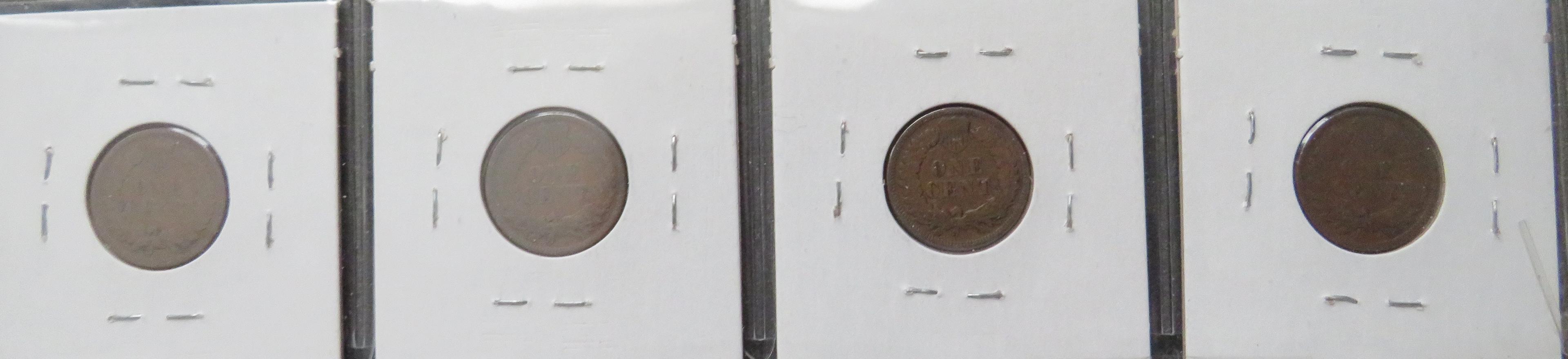 1907- (4) Indian Head Cents