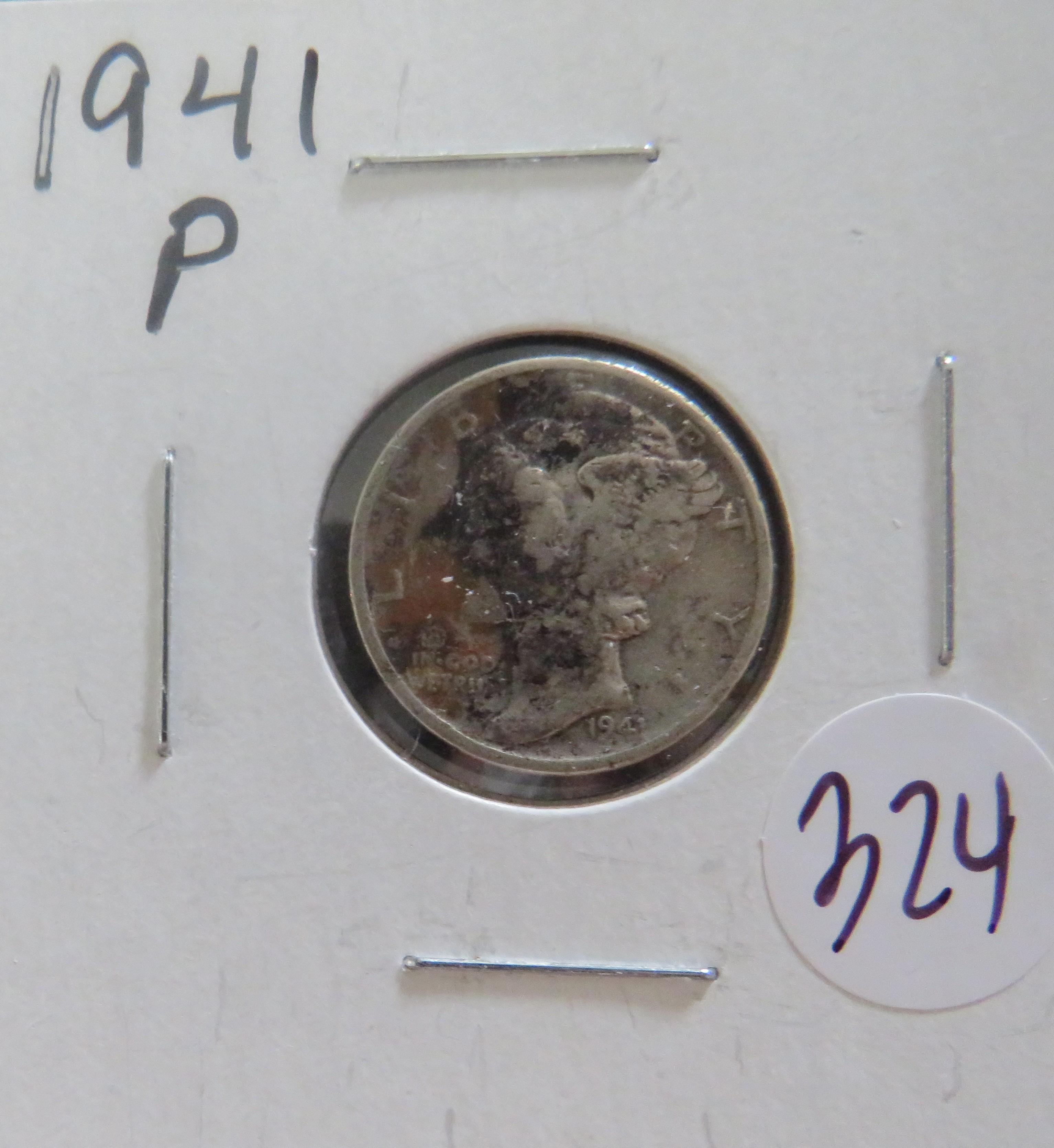 1941-P Mercury Dime