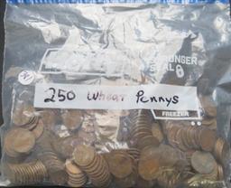 250- Wheat Pennies