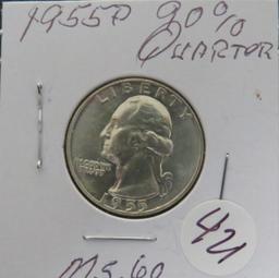 1955-P Washington Quarter